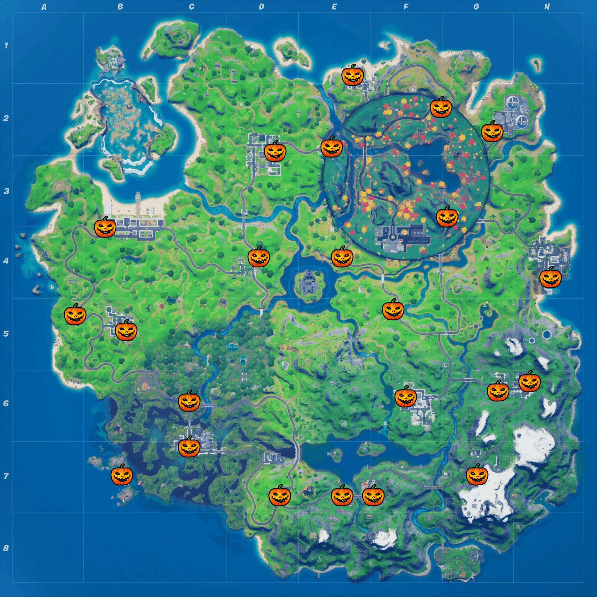 Fortnitemares Challenge Map