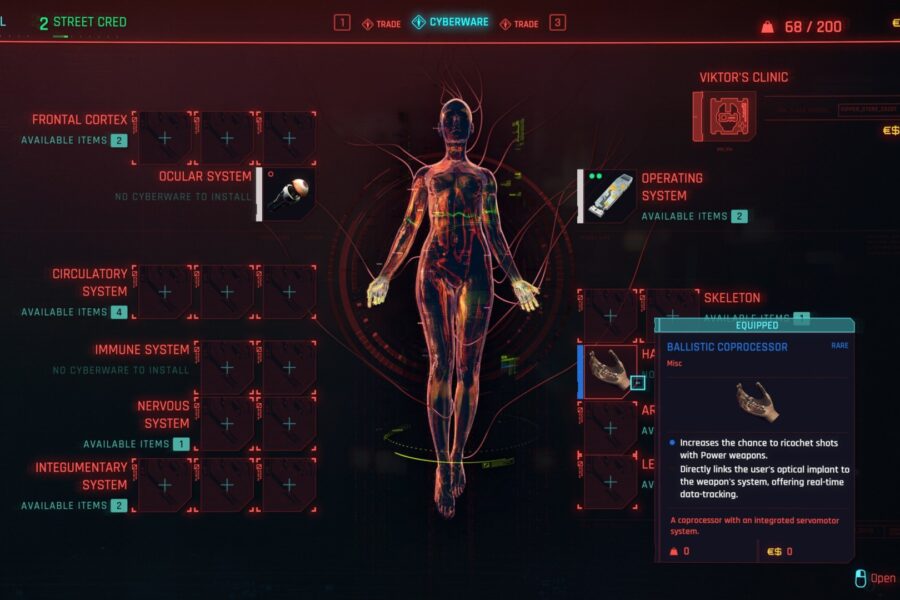 Cyberpunk 2077 Cyberware Guide